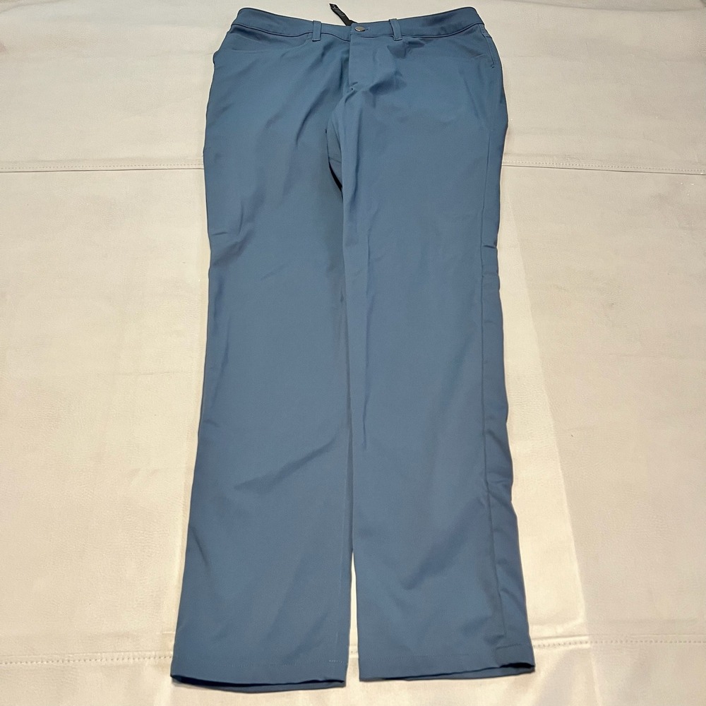 Lululemon ABC Pant Slate Blue Commuter Travel Performance Golf Casual-32x32-3202